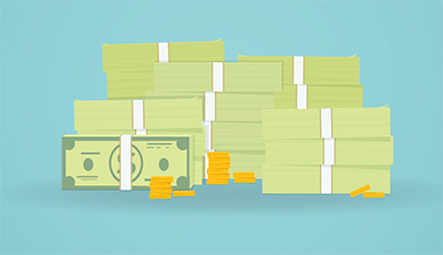Pile of cash.