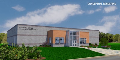 Rendering of the new Clauson Center for Innovation and Skilled Trades